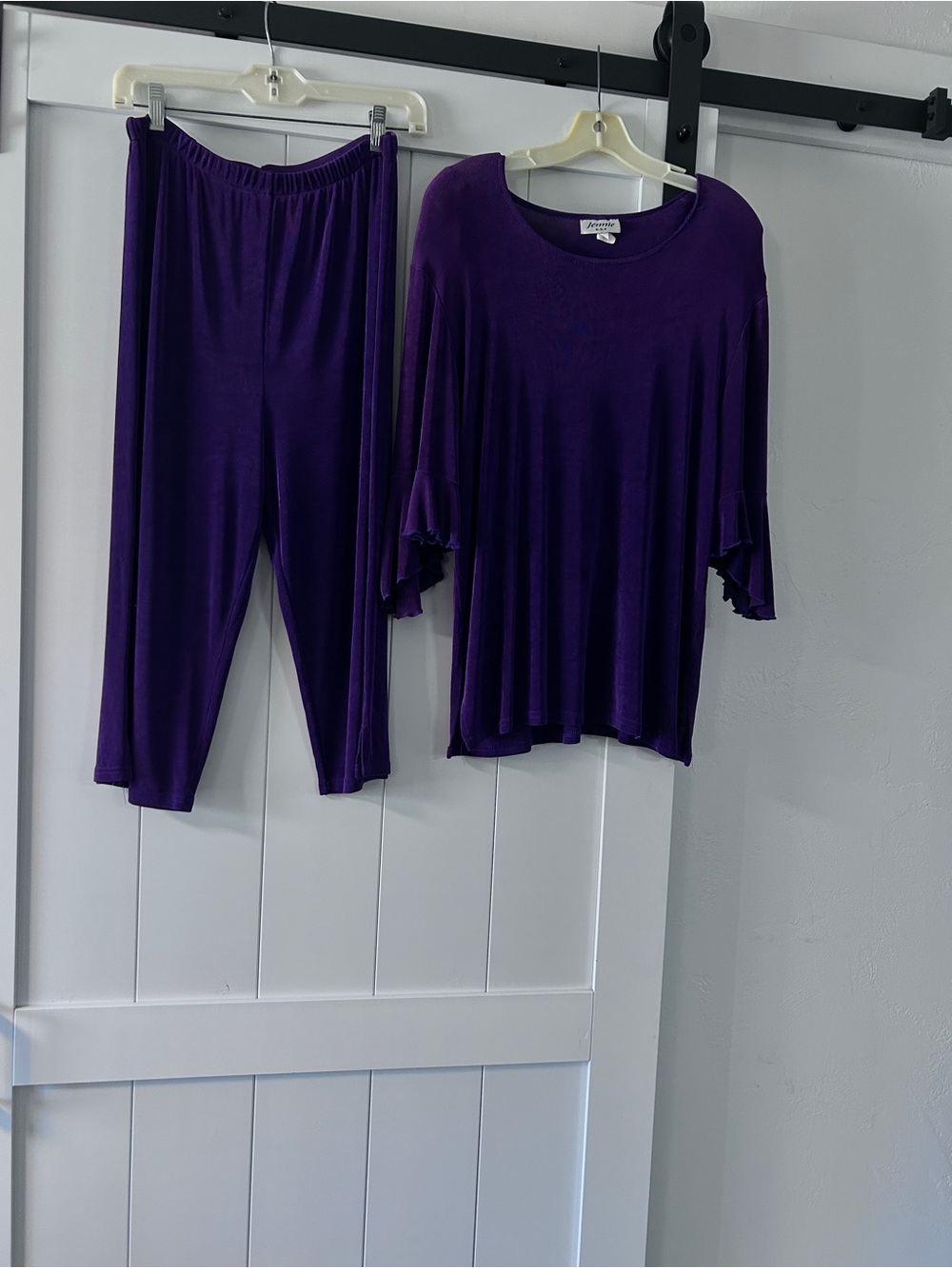Jenni Purple Knit Two-Piece Lounge Set